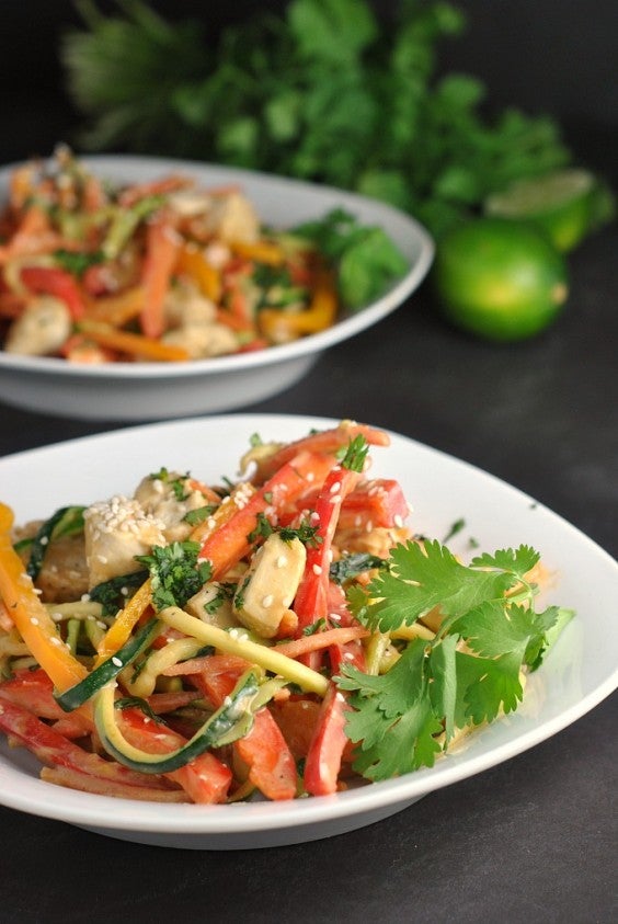 1. Thai Chicken with Spicy “Peanut” Sauce