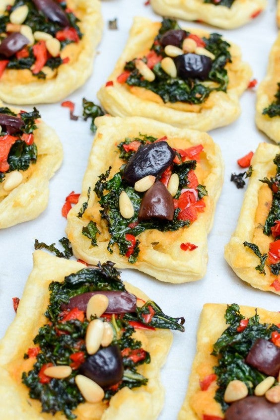 12. Pine Nut Hummus Mediterranean Pastry Squares