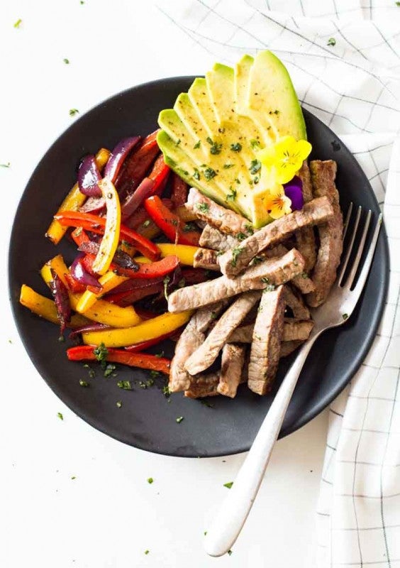 12. Healthy and Easy Beef Fajitas