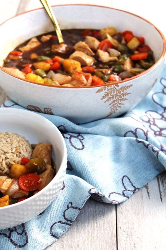 4. Lightened-Up Sweet and Sour Chicken