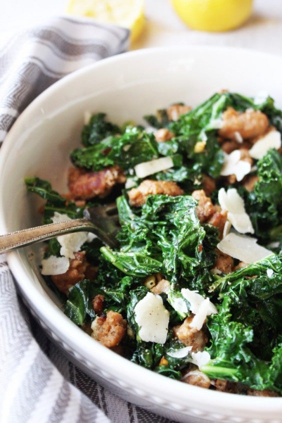 4. Kale and Turkey Sausage Sauté With Parmesan