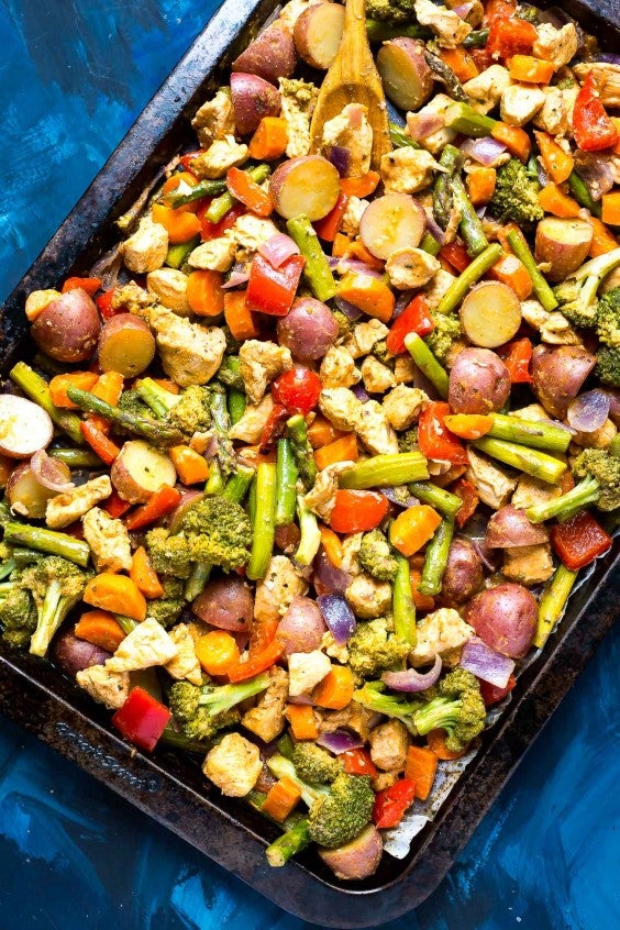 1. Sheet Pan Sriracha Ranch Chicken
