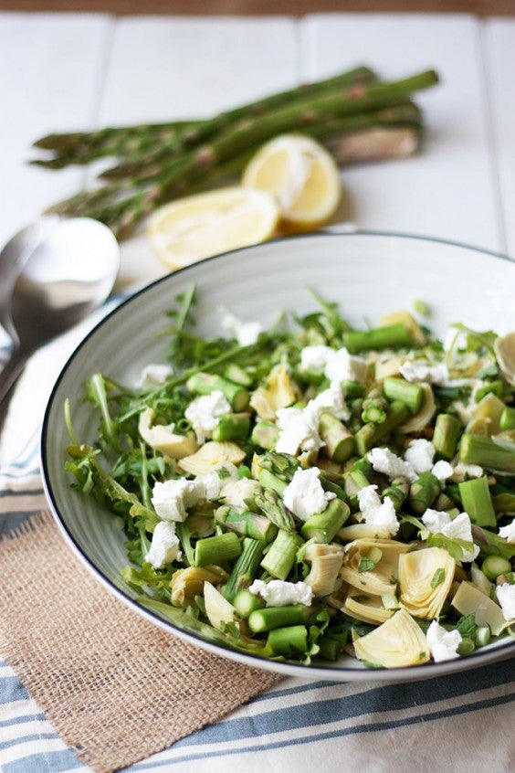 5. Artichoke, Bean, and Goat Cheese Salad