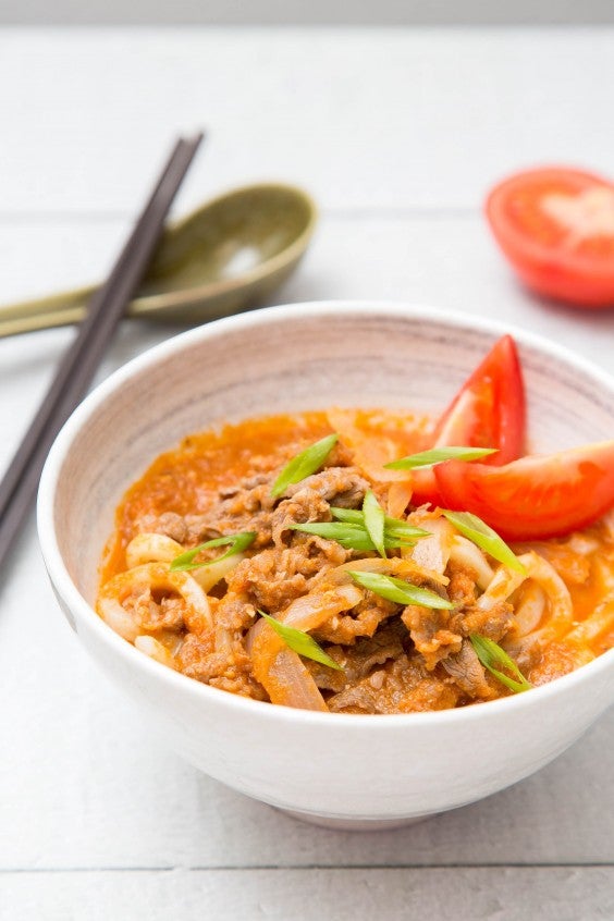 10. Beef Tomato Udon Soup