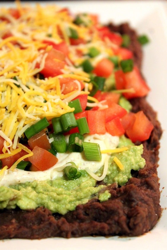 2. Healthy 7-Layer Bean Dip