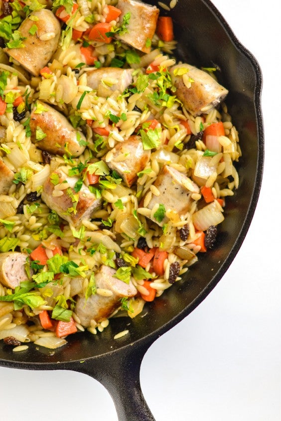 Orzo Pilaf With Italian Sausage Recipe