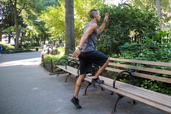 8. Bench Toe Tap