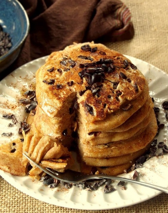 Tofu Recipes: Tofu Cacao Nib Pancakes