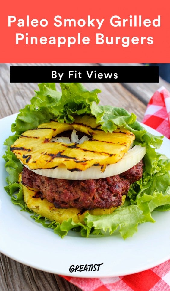 2. Paleo Smoky Grilled Pineapple Burgers