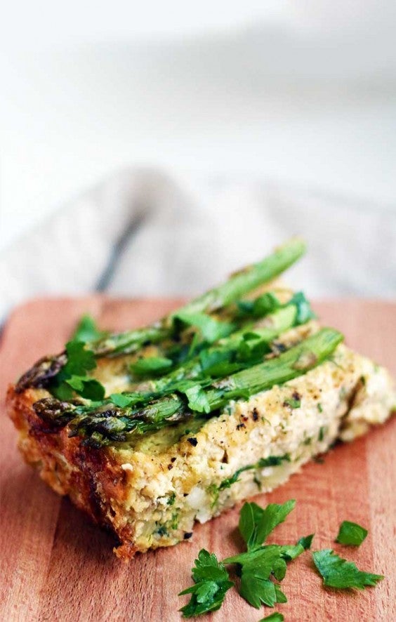 Tofu Recipes: Vegan Crustless Asparagus Quiche