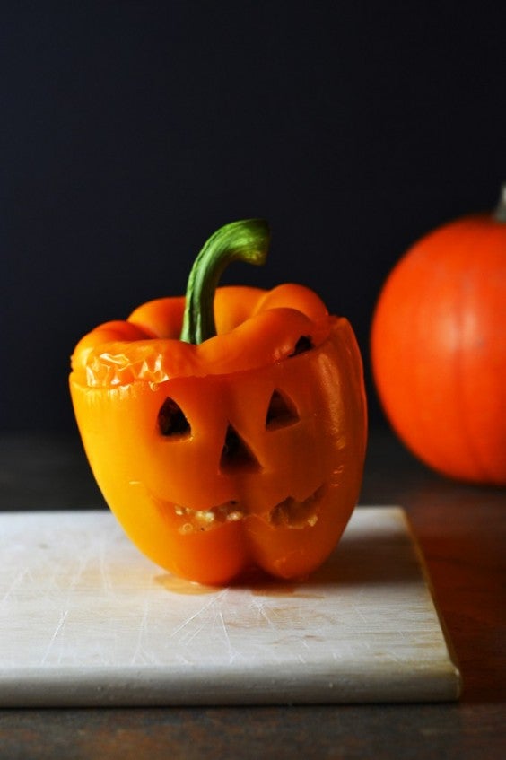 14. Spooky Stuffed Peppers