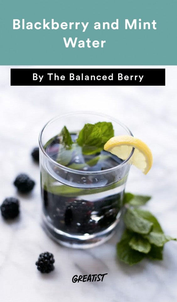Blackberry and Mint Water