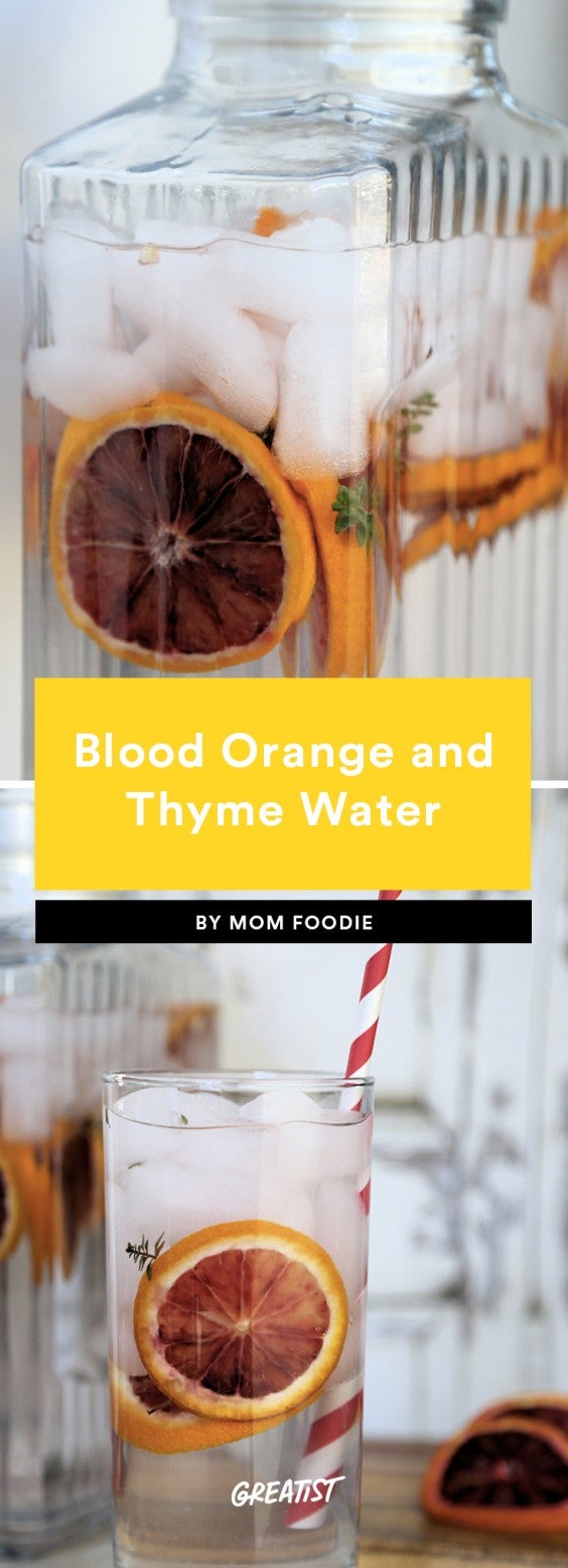 Blood Orange and Thyme Water