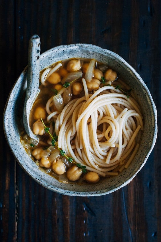 15. Chickpea Noodle Soup With Fresh Thyme
