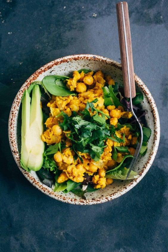 2. Chickpea Scramble Breakfast Bowl