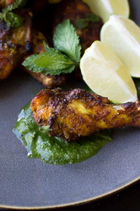 12. Tandoori Chicken Wings With Mint Chutney