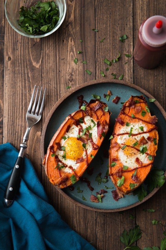 6. Sweet Potato & Egg Breakfast Boats