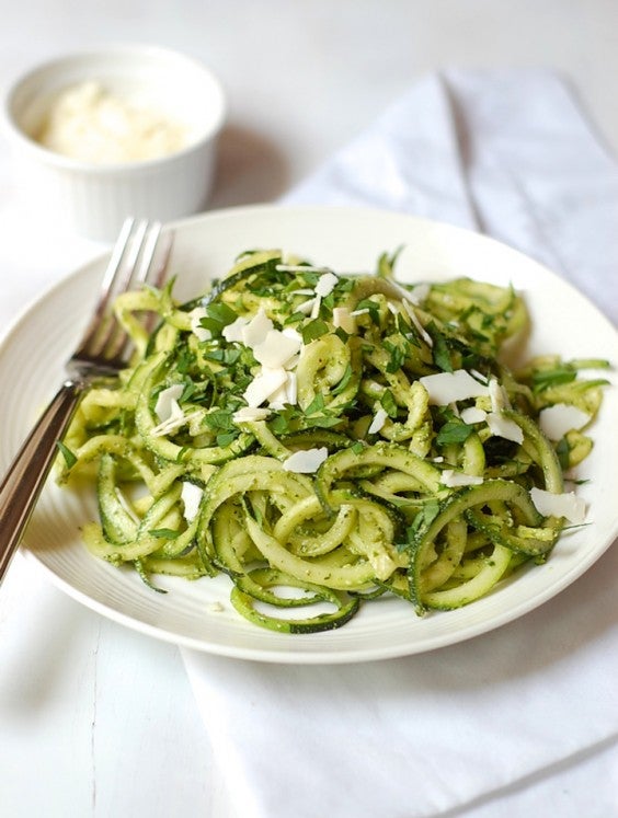 2. Zucchini Noodles With Jalapeño Pesto