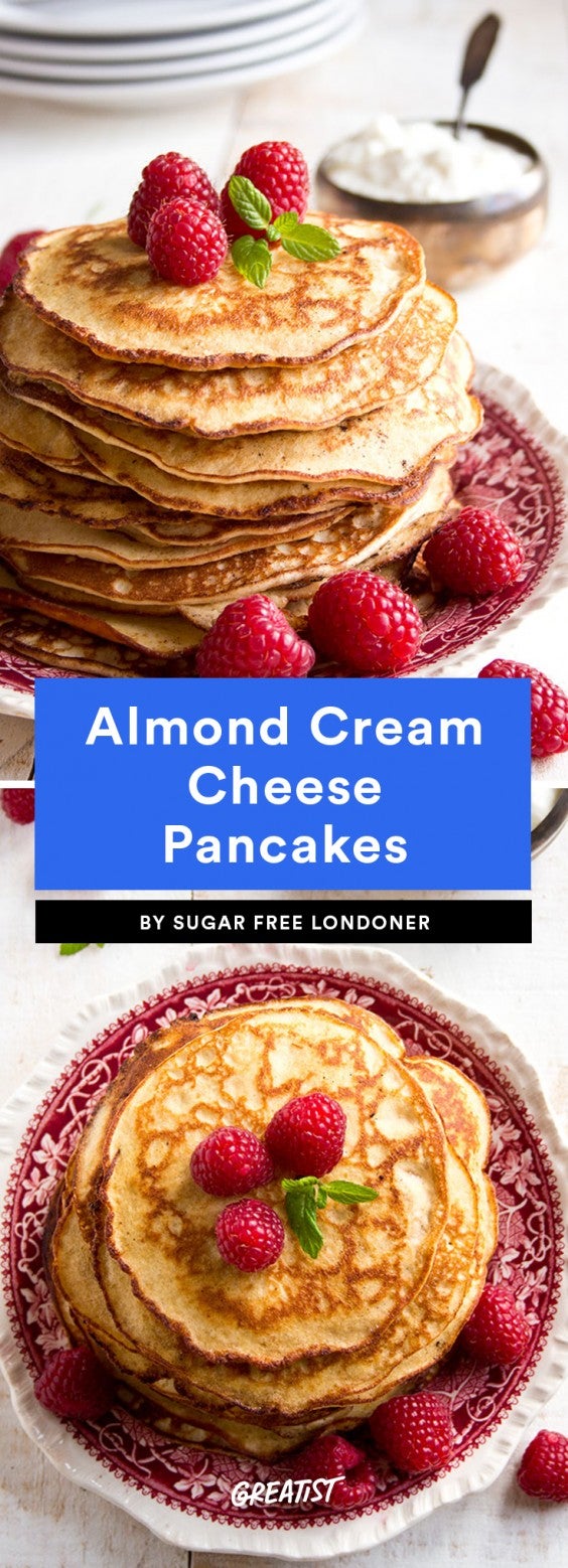 Almond Cream Cheese Pancakes