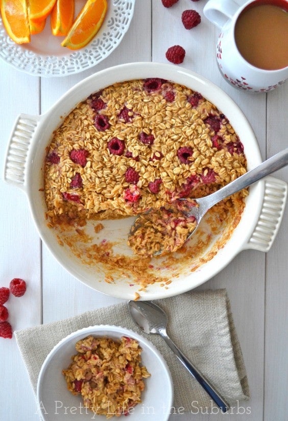 Healthy Casseroles: Raspberry Oatmeal