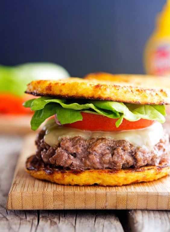 veg as carbs: Cauliflower Crust Bun