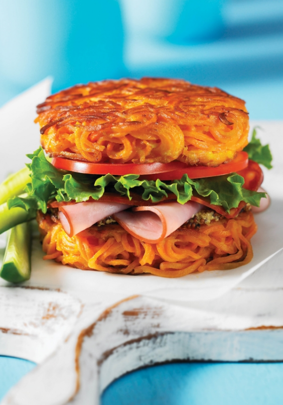 veg as carbs: Sweet Potato Bun