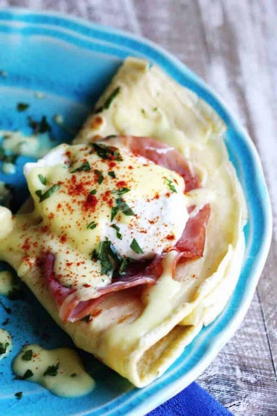 2. Easy Crepes Egg Benedict