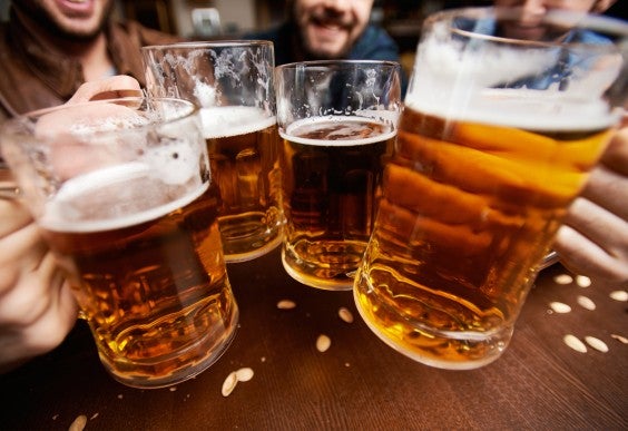 Group Drinking Beer