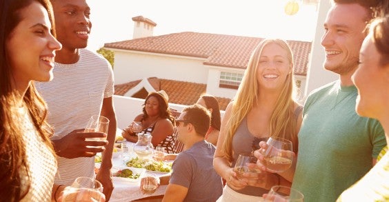 Friends at a Party