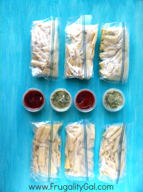 Freezer Meals: Pasta Pakcs