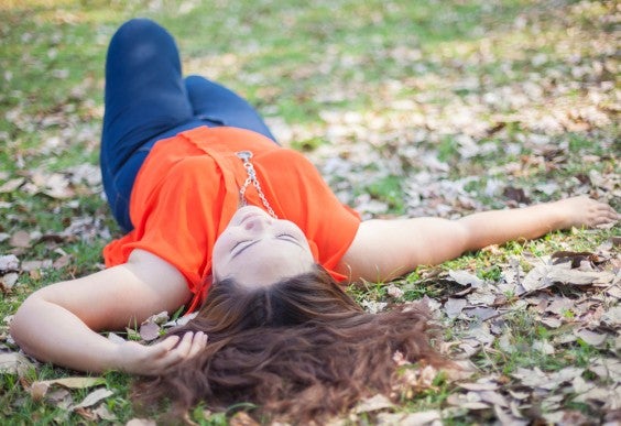 Body Image: Happy Woman In a Park