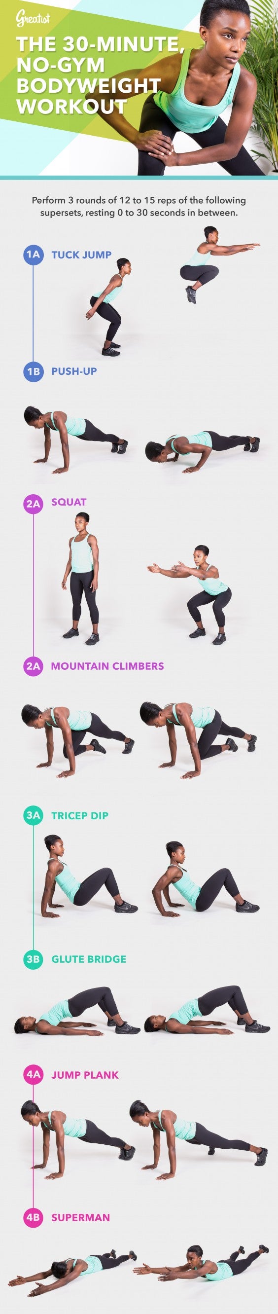 30 Minute No Gym Bodyweight Workout