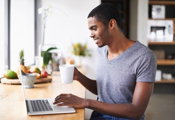 Man Drinking Coffee