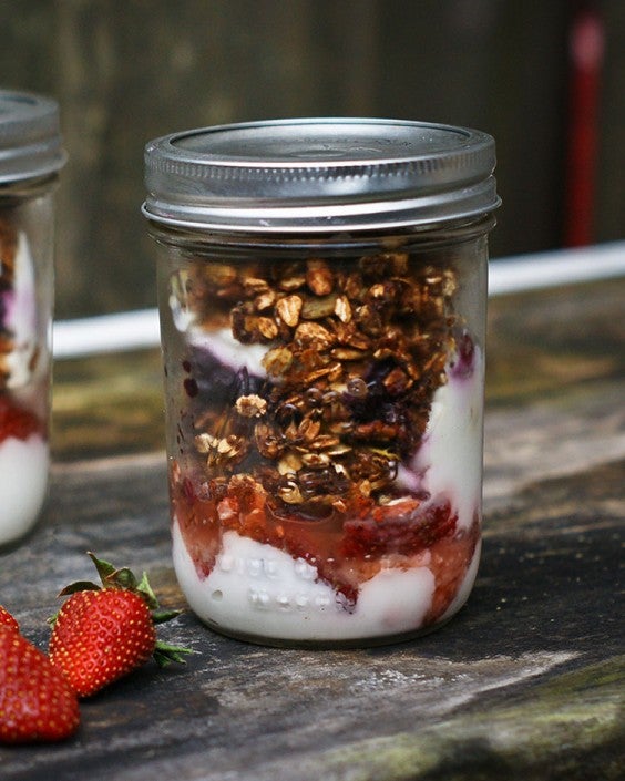 Parfait in a Mason Jar
