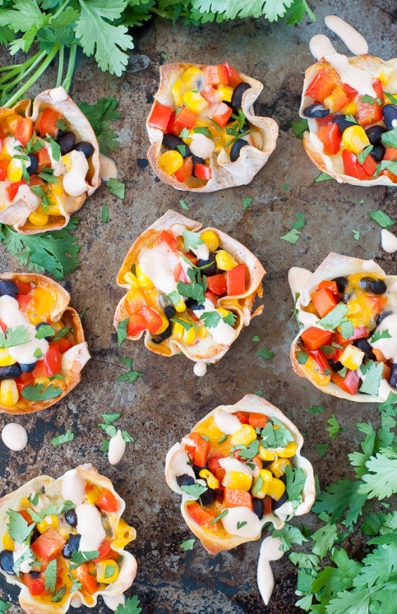 Muffin Tin: Southwestern Won Ton