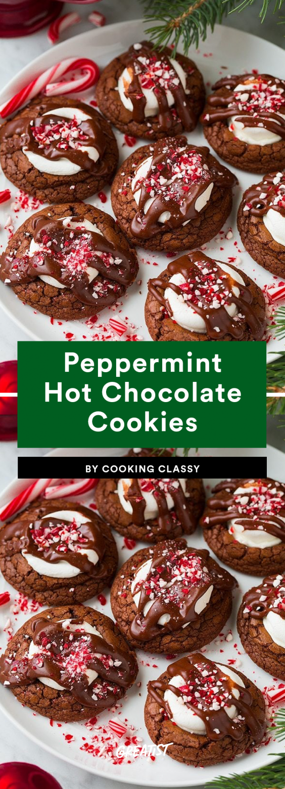 Peppermint Hot Chocolate Cookies Recipe