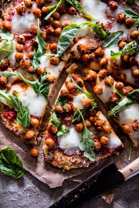 veg as carbs: Cauliflower Pizza