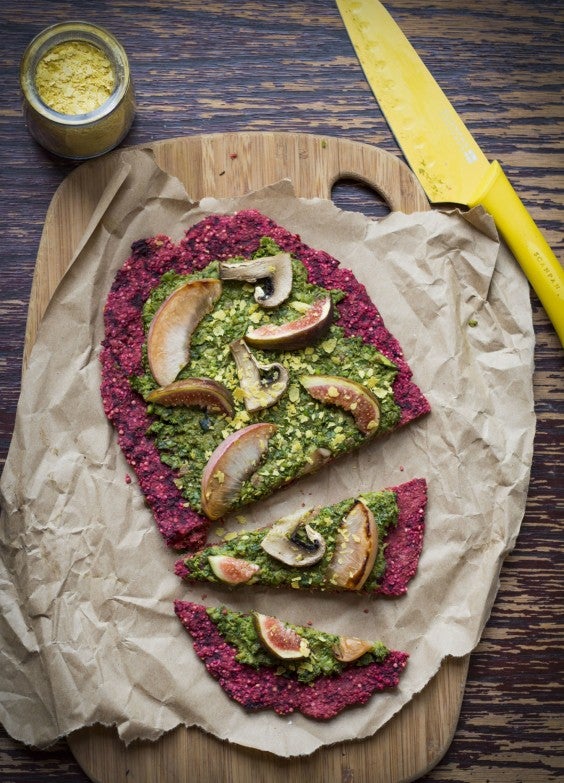 veg as carbs: Beet Pizza