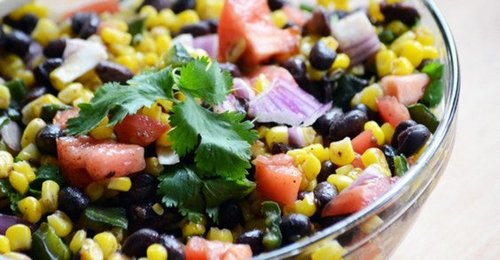 Roasted Corn and Poblano Salad With Lime Vinaigrette