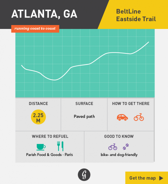 Greatist Running Routes Coast to Coast: Atlanta