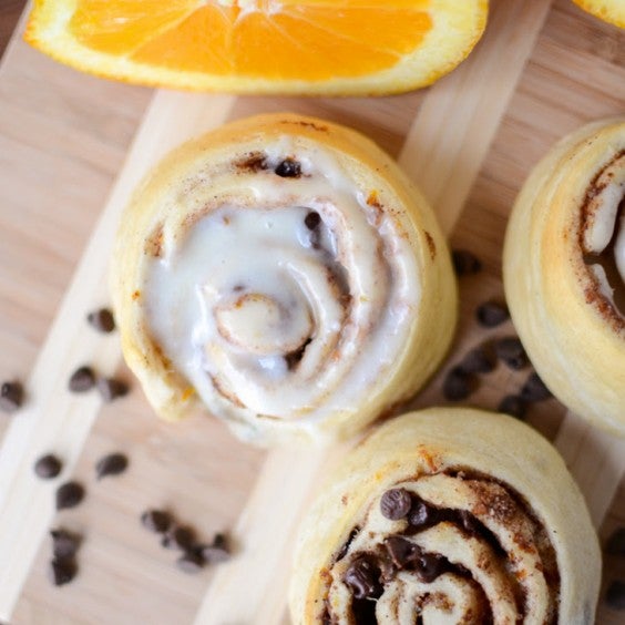 Chocolate Chip Orange Sweet Rolls