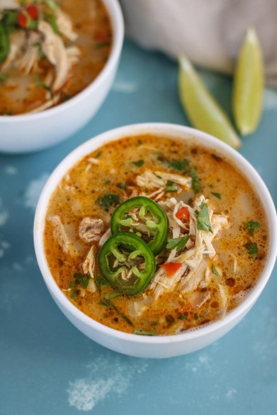 1. Slow Cooker White Chicken Chili