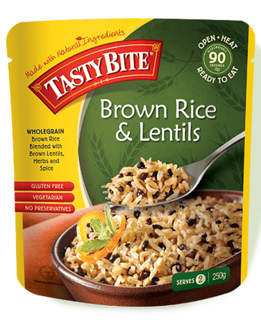 5. Tasty Bite Brown Rice and Lentils