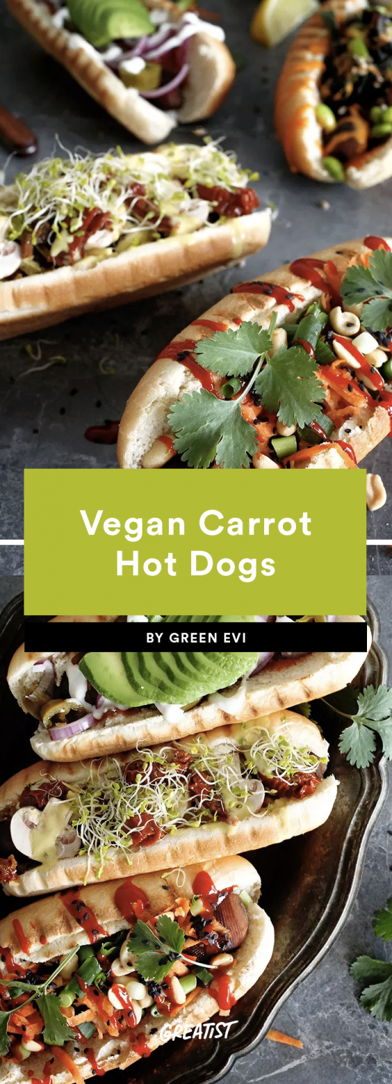 Vegan Carrot Hot Dogs