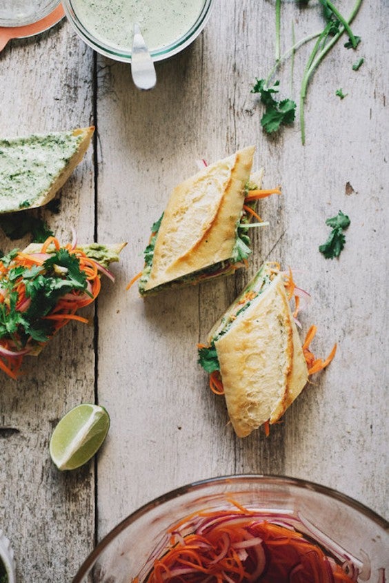 Veggie sandwich:Vegetable Bahn Mi
