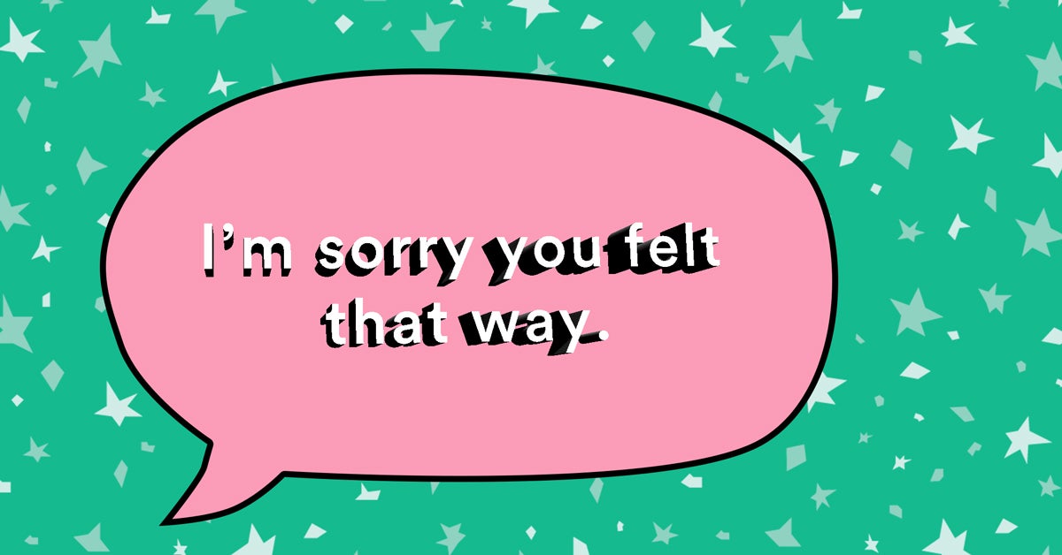 When a man apologizes for hurting you