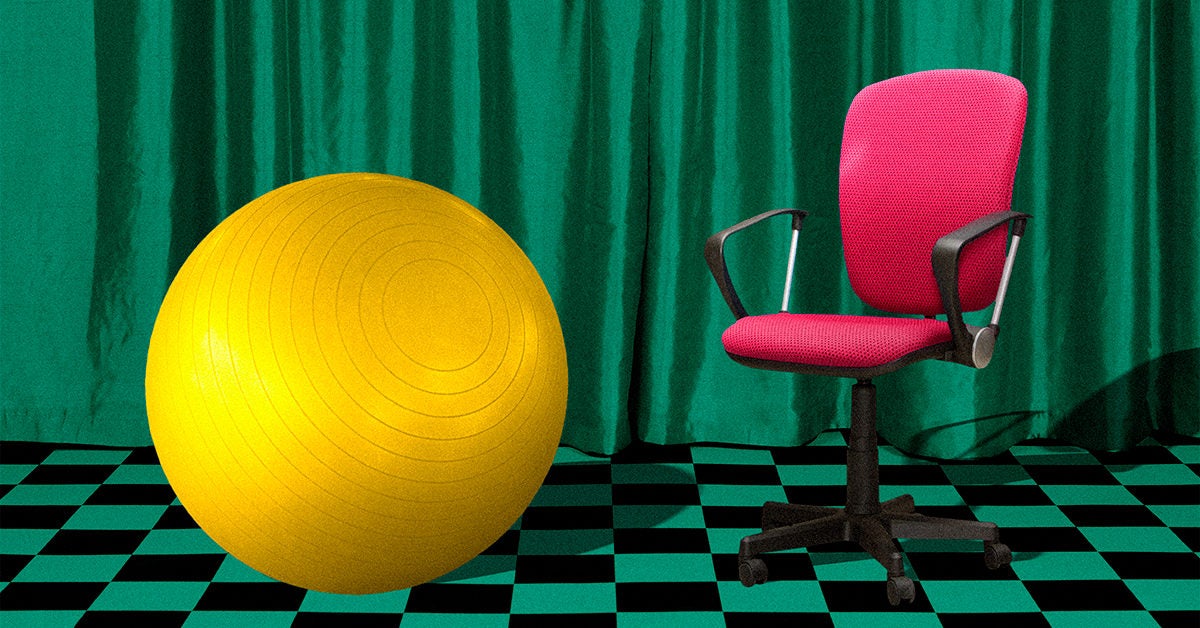 adjustable height ball chair