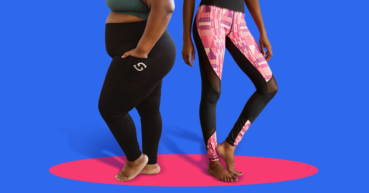OUGES Womens High Waist Pockets Yoga Pants Running Pants Workout Leggings 