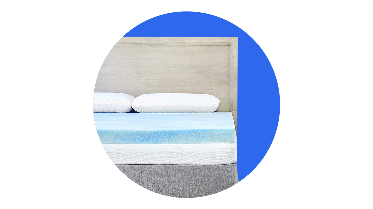 Sure2Sleep Gel Swirl Memory Foam Mattress Topper