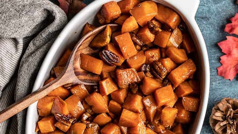 maple roasted sweet potatoes